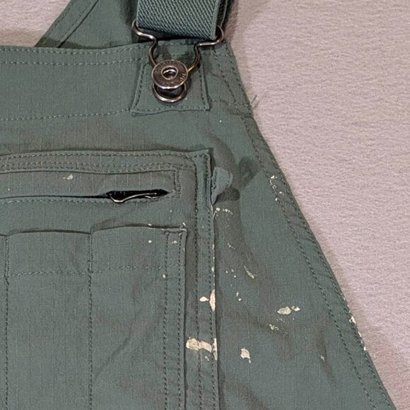 Duluth Trading Heirloom Gardening Bib Overalls Green Womens L x 31 Cottagecore - Picture 10 of 16